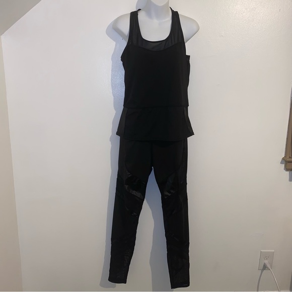 Fashion Nova You Want To Be Me Athleisure Tank And Legging Set Black Size large - Picture 9 of 16